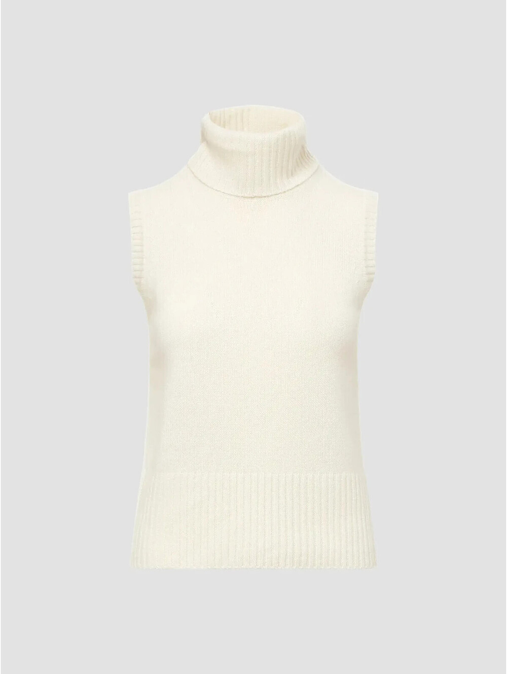 NEW, VERONICA BEARD turtleneck sleeveless top in Ivory Sz XL #S7741